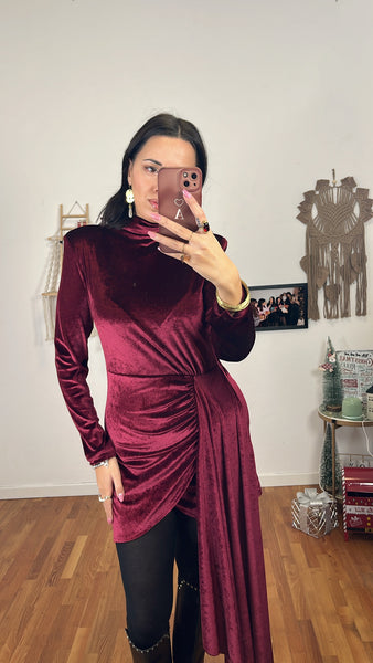 Abito Eleonora bordeaux