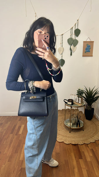 Borsa Kelly blu