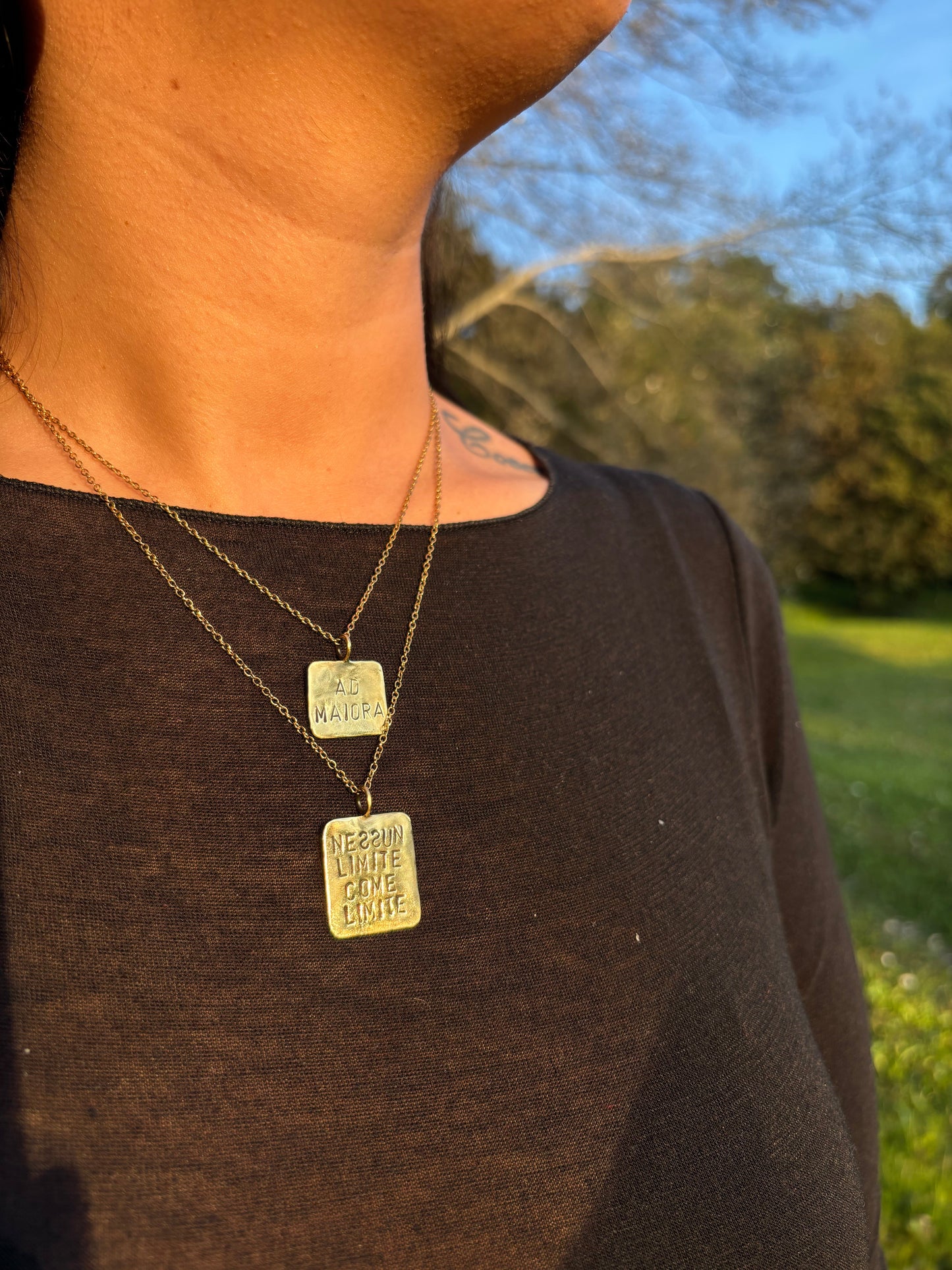 Collana targhetta “Nessun limite come limite”
