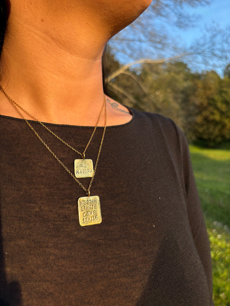 Collana targhetta “Nessun limite come limite”