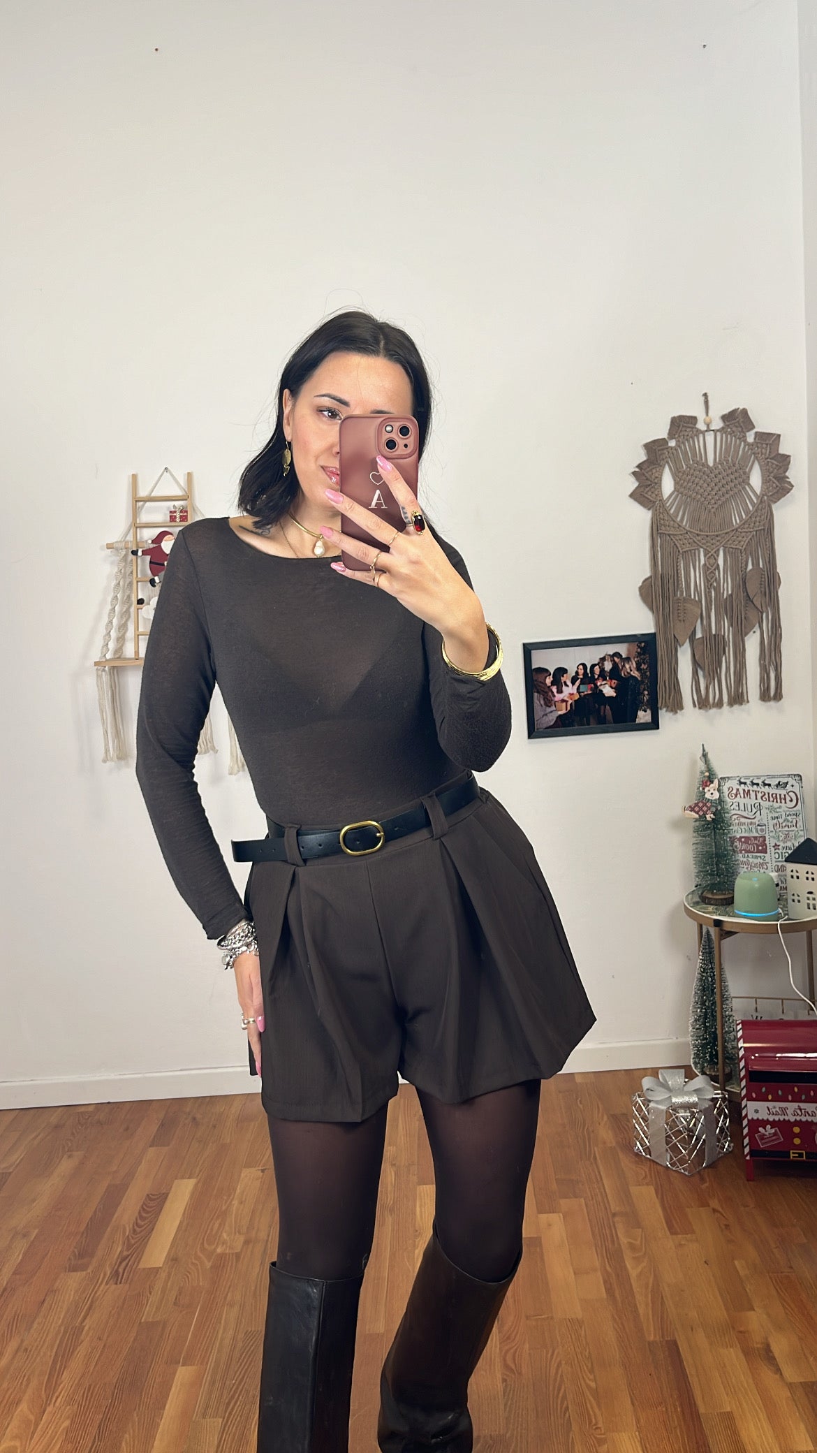 Shorts Daria caffè