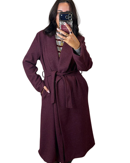 Cappotto prugna chiaro