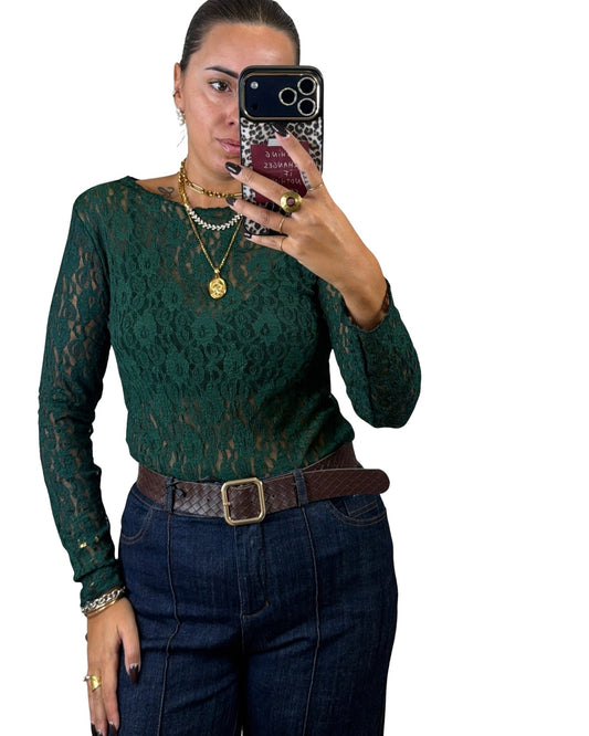 Cashmerina pizzo verde
