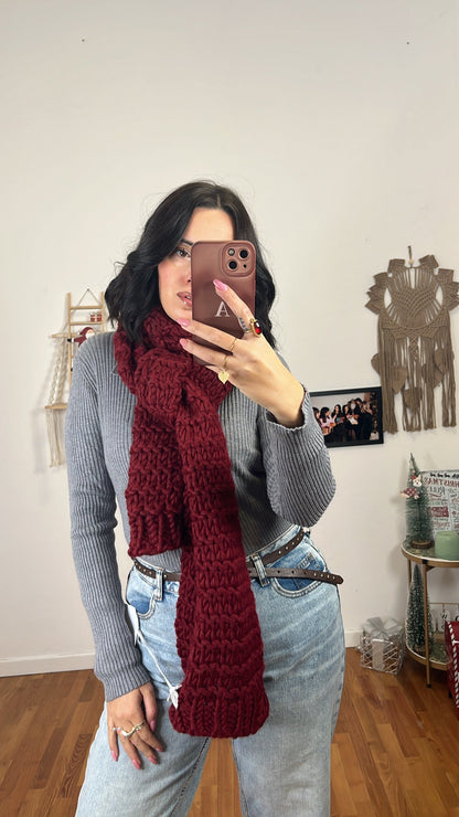 Sciarpa Nadine Bordeaux