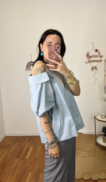 Camicia Emma grigio perla