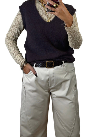 Gilet marrone