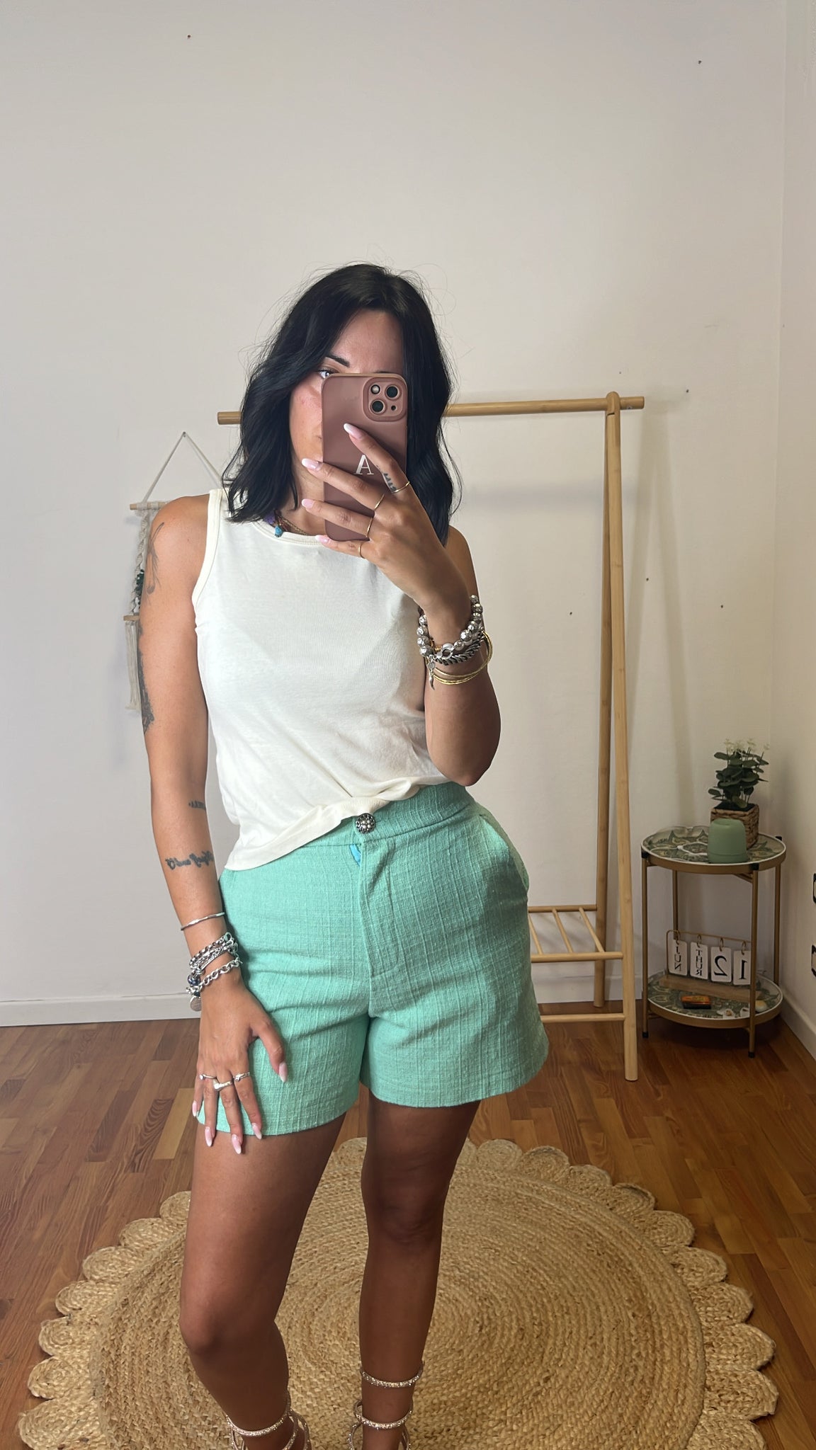 Shorts Piper verde menta