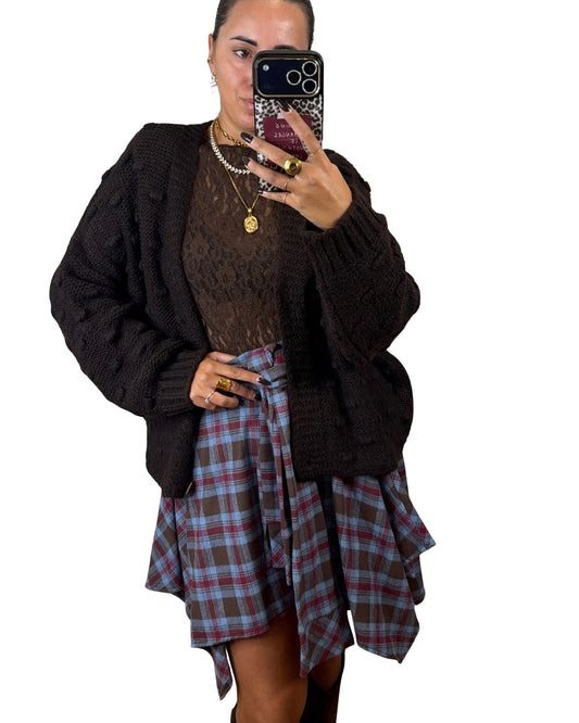 Cardigan testa di moro