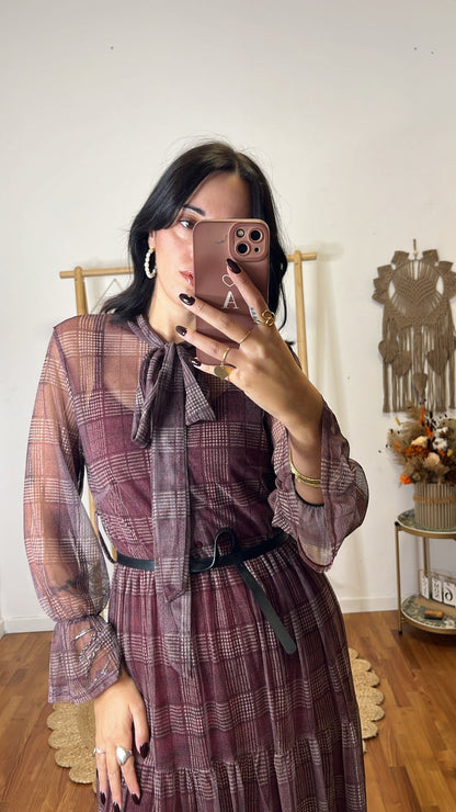 Abito Eloise burgundy