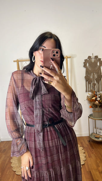 Abito Eloise burgundy