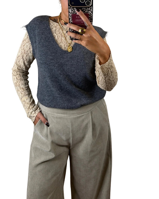 Gilet grigio