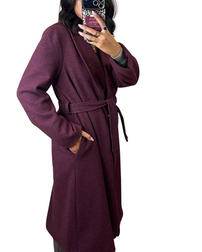 Cappotto prugna chiaro