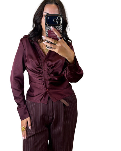 Camicia prugna