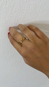 Anello infinity gold