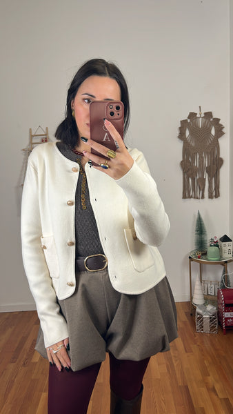 Cardigan Gabry panna