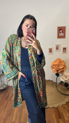 Kimono Aalia corto verde