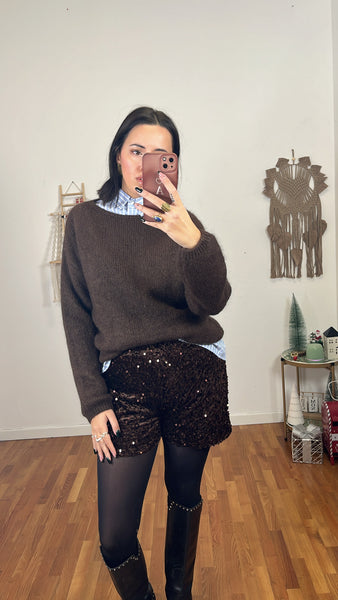 Shorts Veronica cioccolato