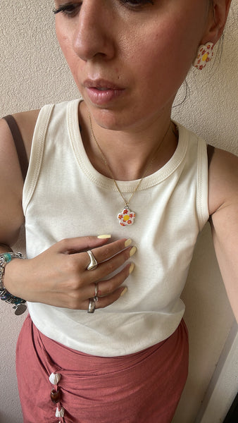 Collana “Bloom” rosso