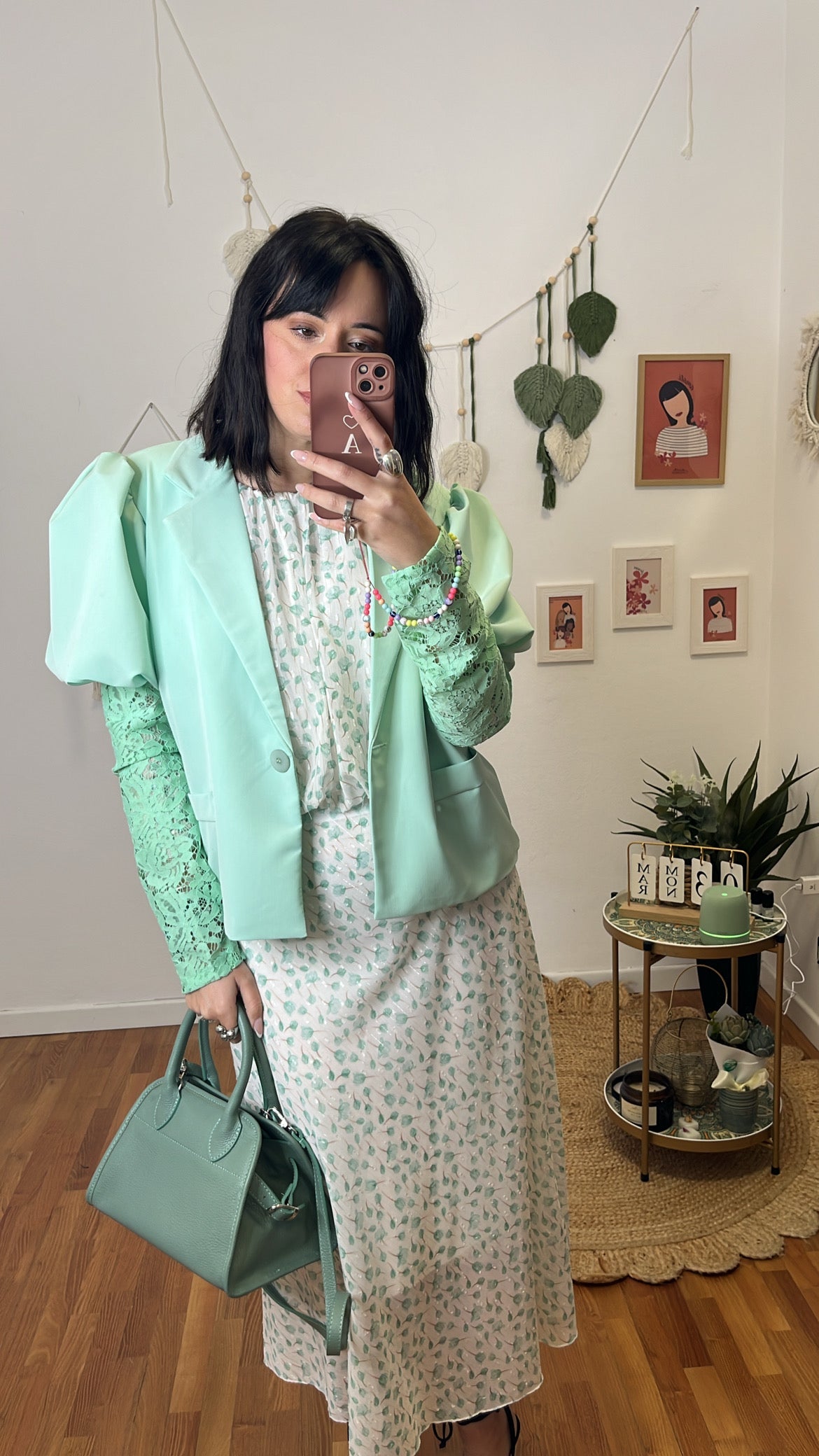 Blazer Anastasia verde menta