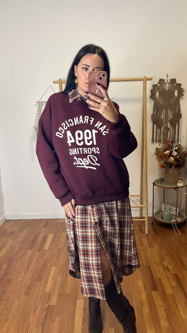 Felpa San Francisco burgundy