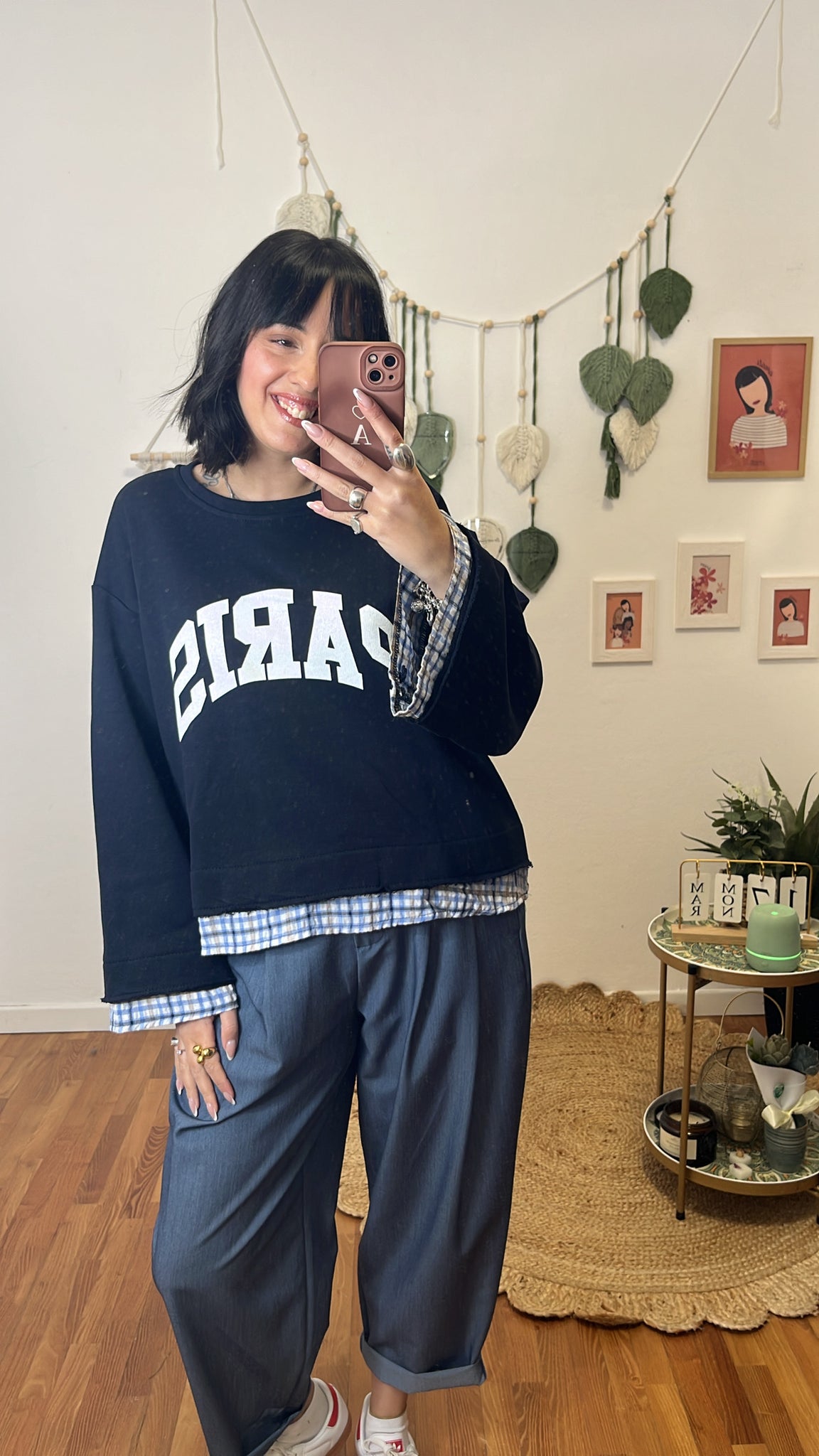 Felpa Paris blu