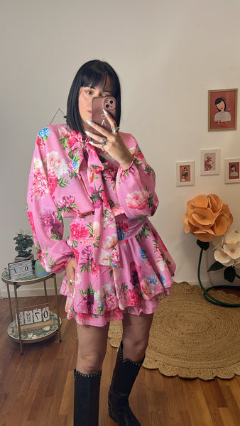 Abito Fleur rosa bubble