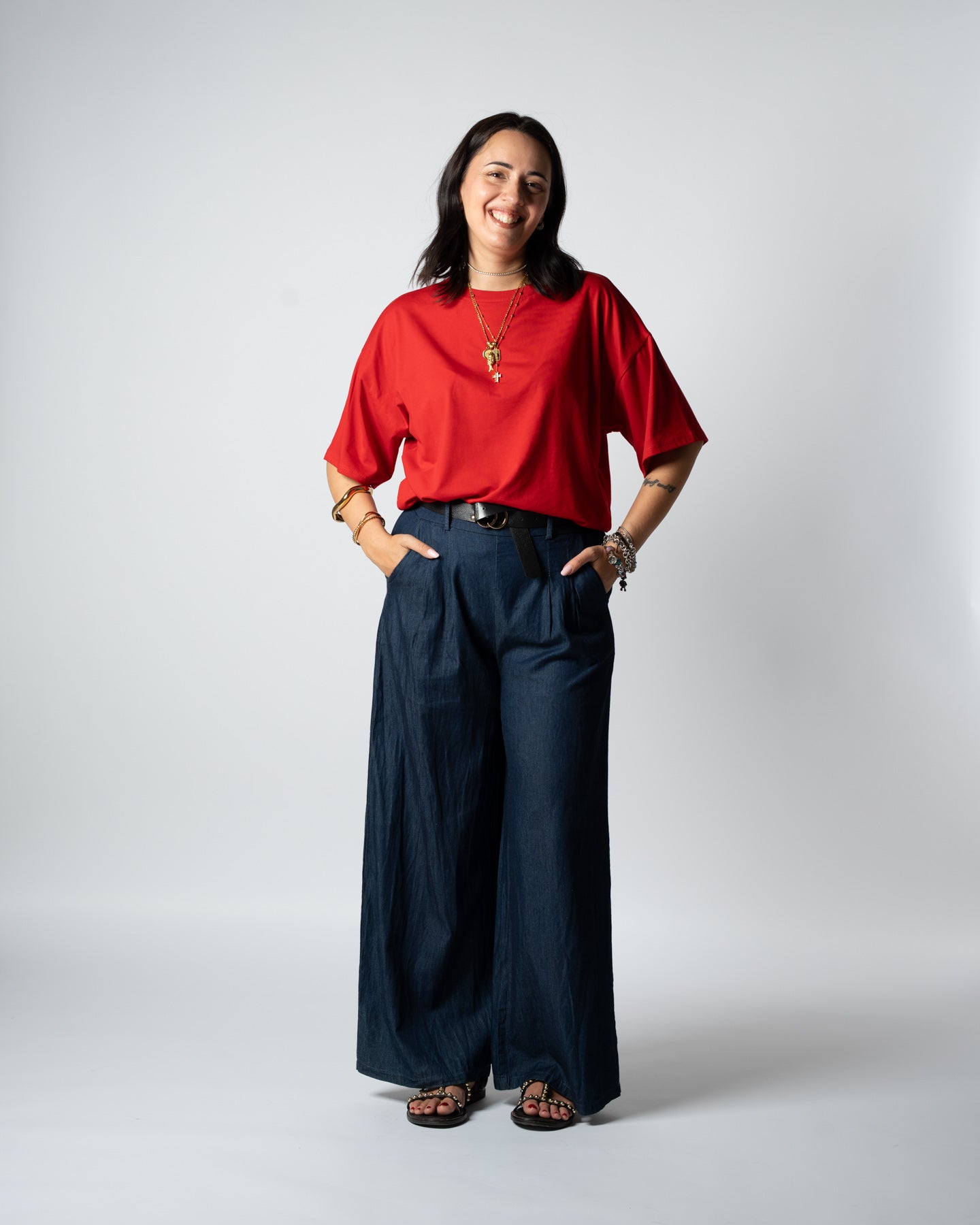 Pantalone tela denim