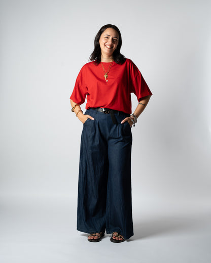 Pantalone tela denim