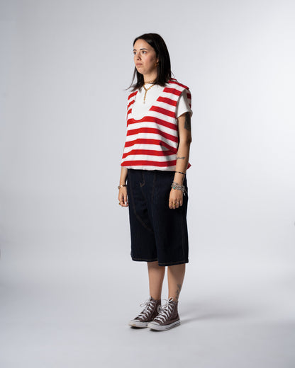 T-shirt riga rosso