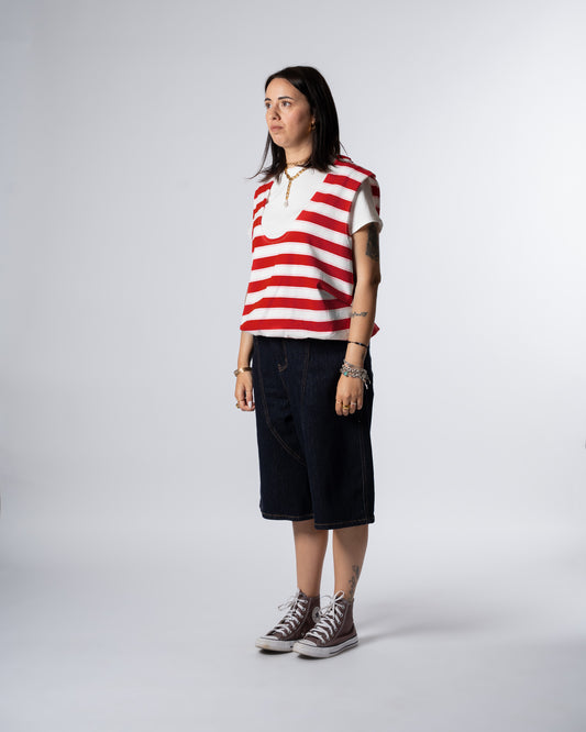 T-shirt riga rosso
