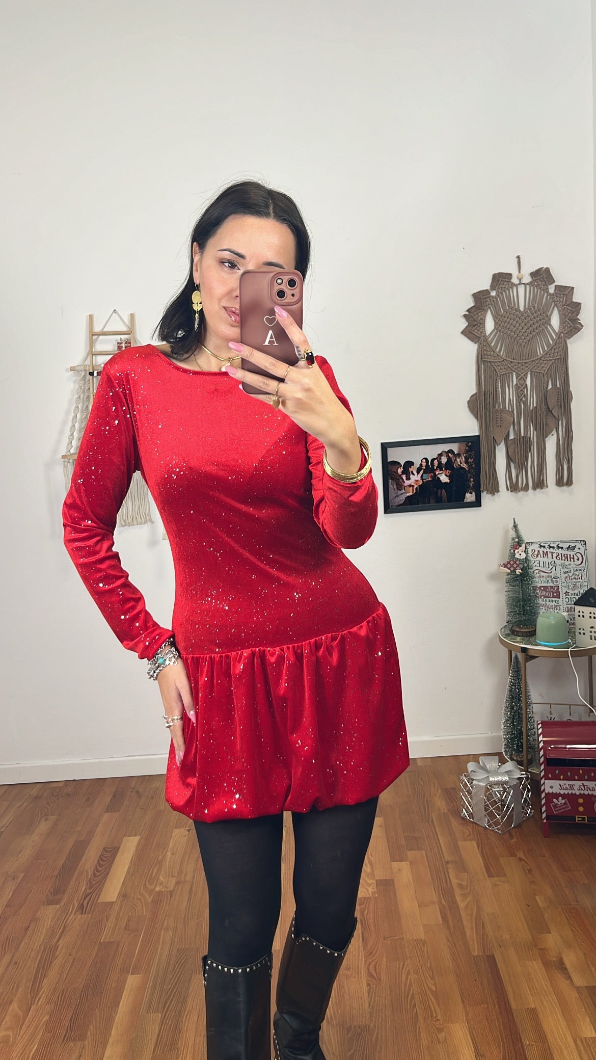 Abito Christmas rosso