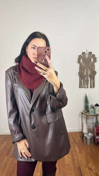 Sciarpa triangolo bordeaux