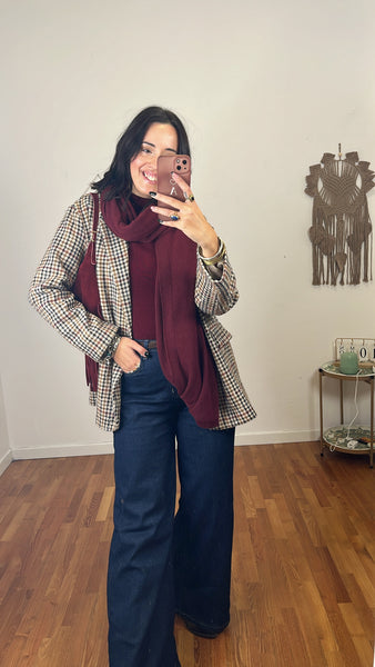 Sciarpa Cashmerina burgundy