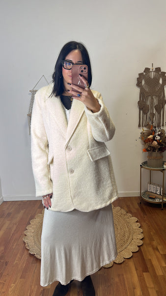 Blazer/cappotto lana cotta panna