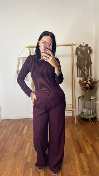 Pantalone Emily burgundy