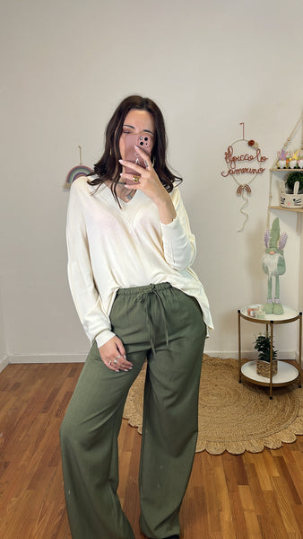 Pantalone Caterina verde militare