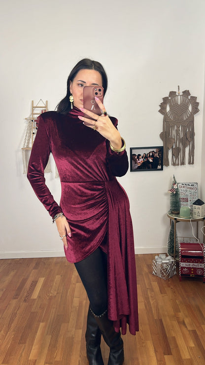 Abito Eleonora bordeaux