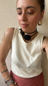 Chocker rosa nero