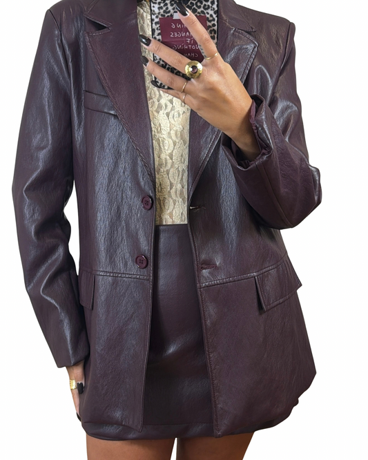 Blazer similpelle