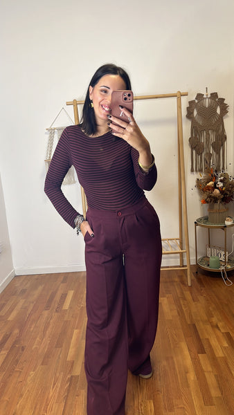 Pantalone Emily burgundy