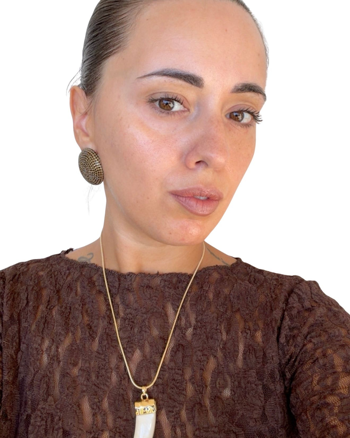 Orecchini strass nero