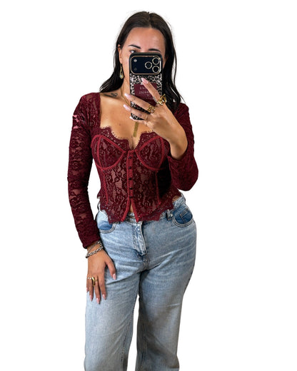 Corsetto bordeaux