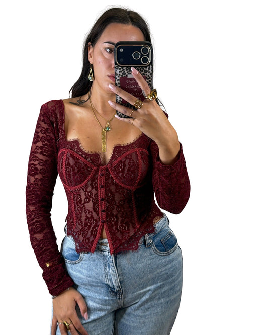 Corsetto bordeaux