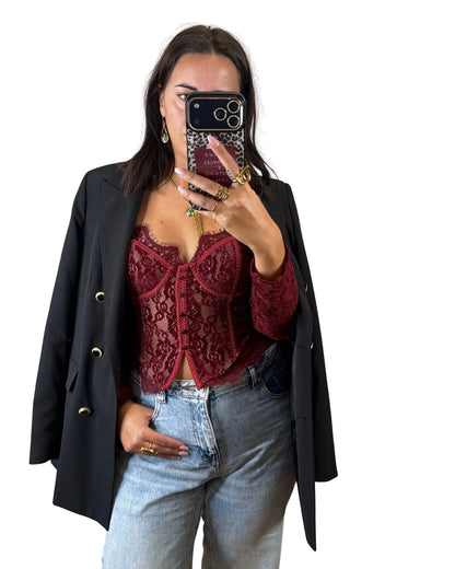 Corsetto bordeaux