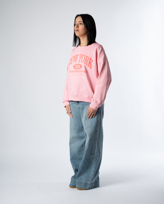 Felpa NY rosa