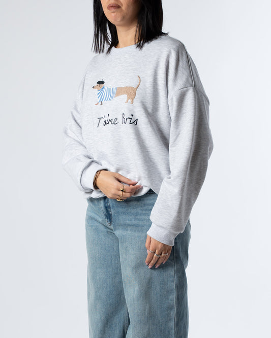 Felpa grigio bassotto