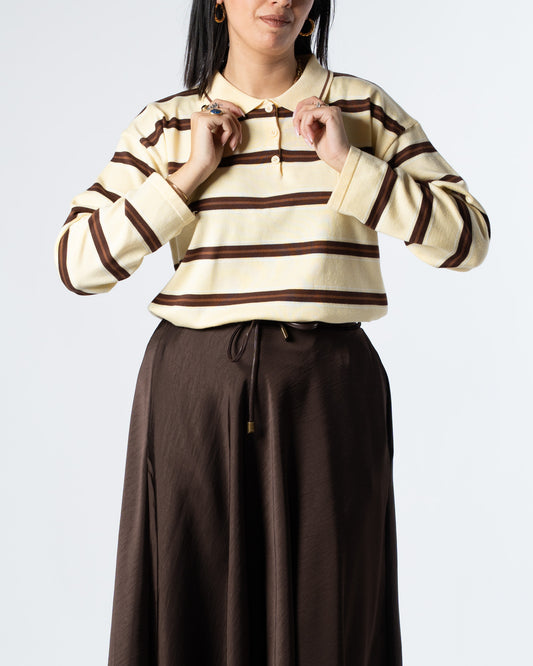 Polo gialla righe