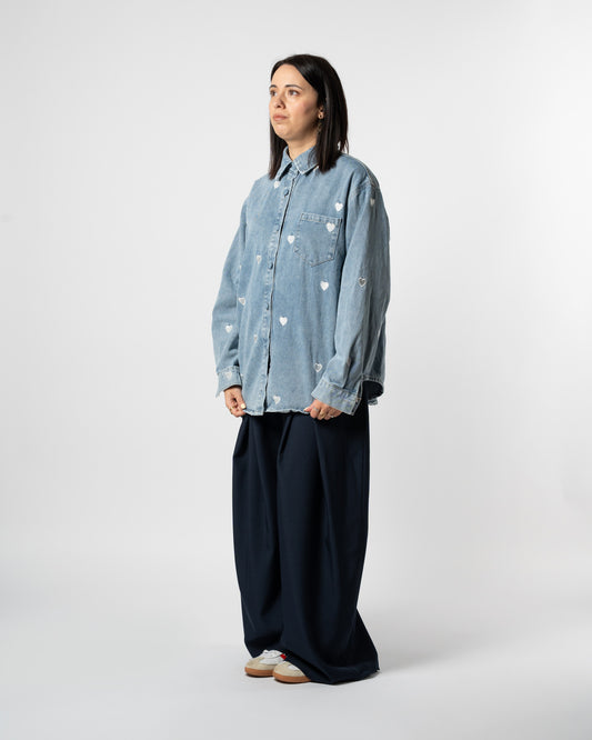 Giacca denim heart