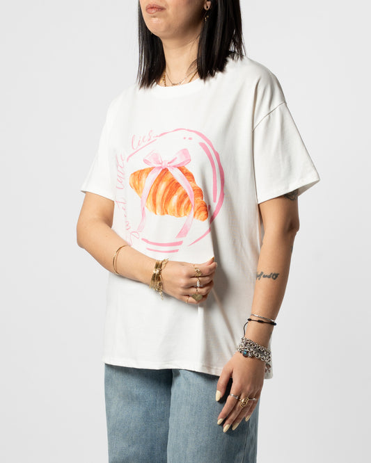 T-shirt croissant rosa