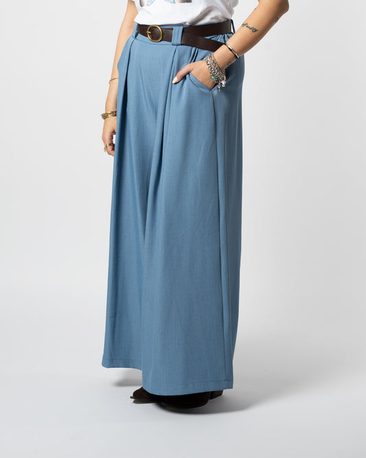 Pantalone palazzo denim